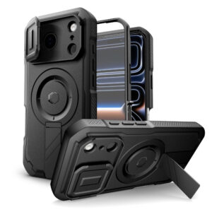 Tech-Protect Kevlar MagSafe dėklas iPhone 17 Pro Max – juodas -- iPhone 17 Pro Max