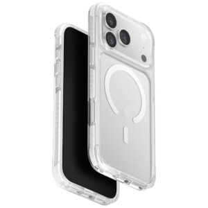 Uniq Combat MagClick įkrovimo dėklas iPhone 17 Pro Max – baltas