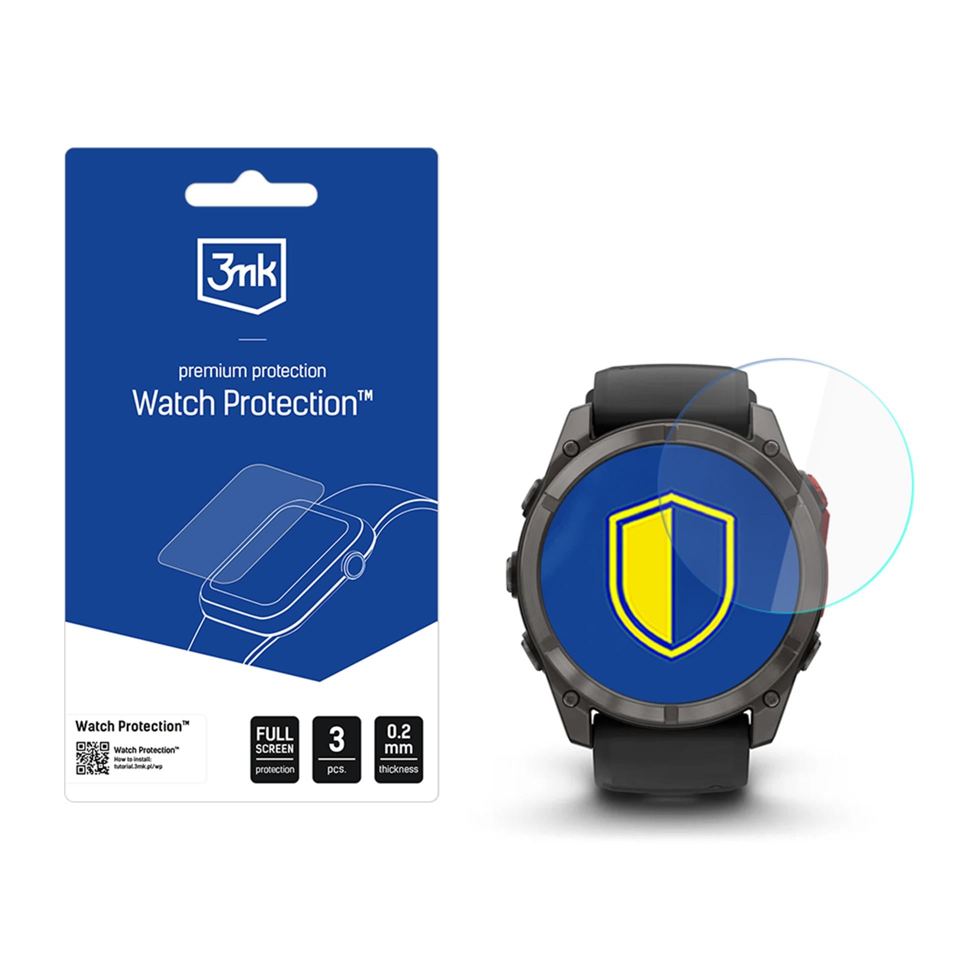 3mk Watch Protection ARC Smartwatch ekrano apsauga, skirta Garmin Fenix 8 Pro 51 mm (Amoled, MicroLED) -- Cell phone...