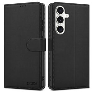 Tech-Protect Wallet dėklas Samsung Galaxy S25 FE – juodas -- Samsung Galaxy S25 FE