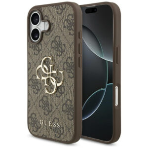 Guess 4G Big Logo dėklas iPhone 17 – rudas