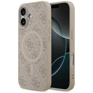 Guess 4G Ring Classic Logo MagSafe dėklas iPhone 17 - Rožinis -- iPhone 17