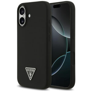 Guess MagSafe silikoninis dėklas iPhone 17 – juodas