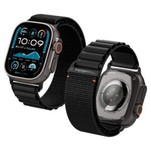 Dirželis Spigen WBF1 dirželis Apple Watch 44/45/46/49 mm – juodas
