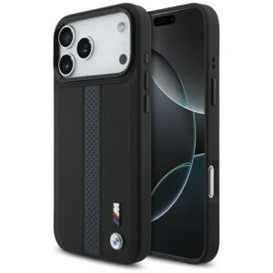 BMW M perforuotas juostelinis logotipas MagSafe Dėklas, skirtas iPhone 17 Pro Max - Blue