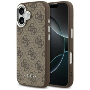 Guess MagSafe dėklas iPhone 17 – rudas