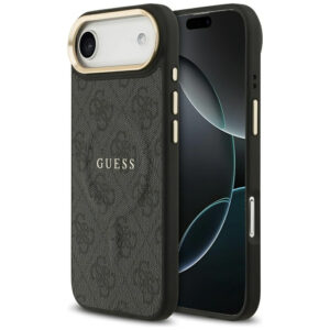 Guess 4G PU Classic Logo MagSafe dėklas iPhone 17 Air - juodas