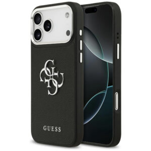 Guess dėklas iPhone 17 Pro Max – juodas