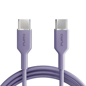 Puro ICON USB-C - USB-C Kabelis 1.5m - Violetinė