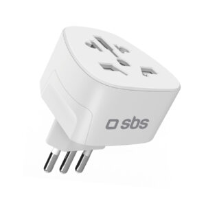 SBS IT kelioninis adapteris universalus - baltas