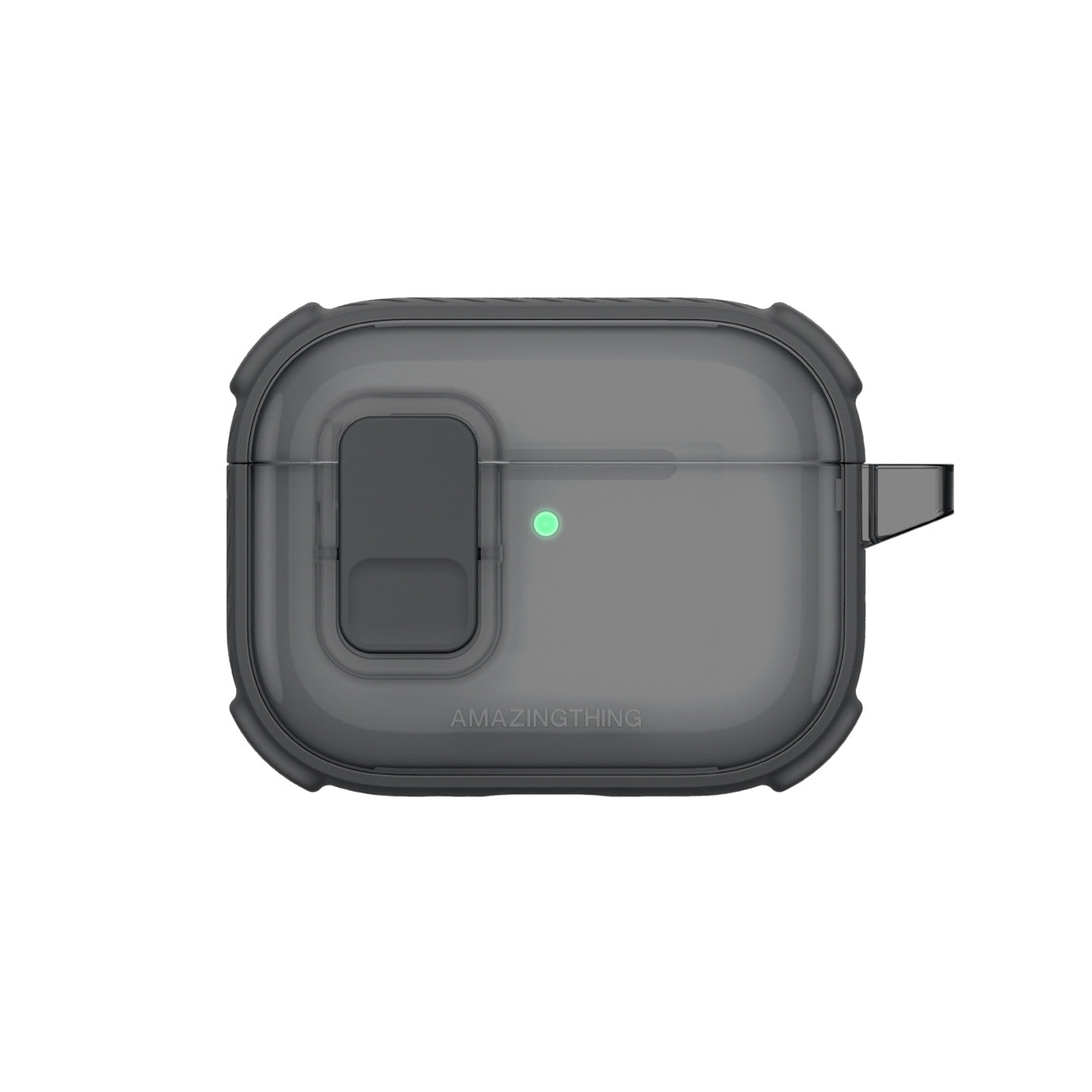 Skaidrus „AmazingThing Titan Pro Mag Case“, skirtas AirPods Pro 3 - Black