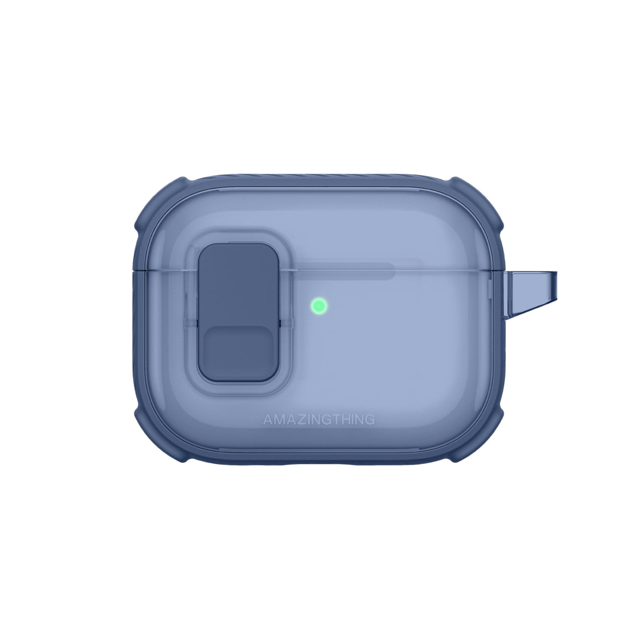 Skaidrus „AmazingThing Titan Pro Mag Case“, skirtas AirPods Pro 3 - Blue