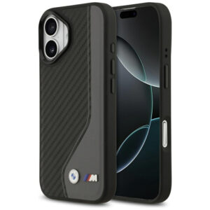 BMW M anglies logotipas MagSafe Dėklas, skirtas iPhone 17 - Black and Gray
