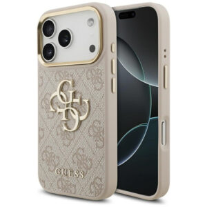 Guess 4G Big 4G Classic Logo dėklas iPhone 17 Pro - Rožinis auksas -- iPhone 17 Pro
