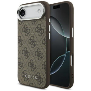 Guess 4G Klasikinis logotipas MagSafe Dėklas, skirtas iPhone Air - rudas