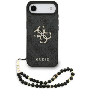 Guess 4G dėklas iPhone Air – juodas su dirželiu
