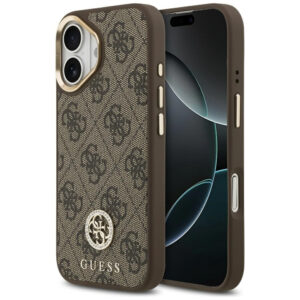 Guess 4G Strass Logo MagSafe dėklas iPhone 17 - rudas