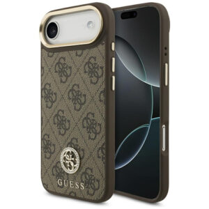 Guess 4G Strass Logo MagSafe Dėklas, skirtas iPhone Air – rudas