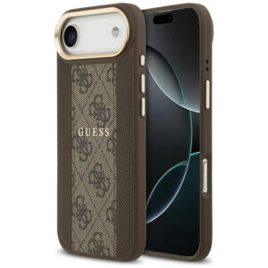 Guess 4G Stripe MagSafe dėklas iPhone Air - rudas
