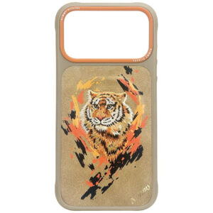 Nimmy Tiger MagSafe dėklas iPhone 17 Pro – šviesiai rudas
