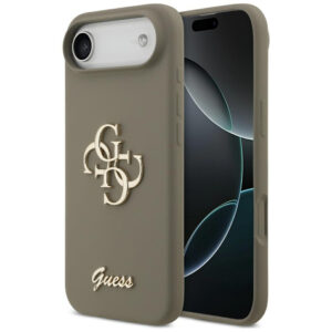 Guess Silicone Big 4G Script dėklas iPhone Air - Brown