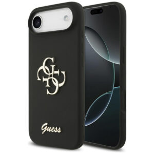 Guess Silicone Big 4G Script dėklas, skirtas iPhone Air - black