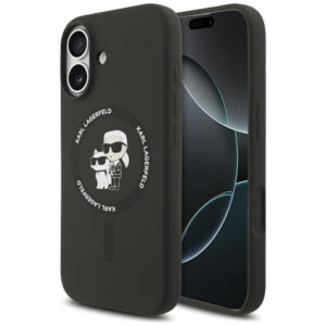 Karl Lagerfeld MagSafe dėklas iPhone 17 – juodas