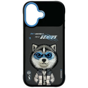 Nimmy Cool&Cute 2.0 Wolf dėklas iPhone 17 – juodas