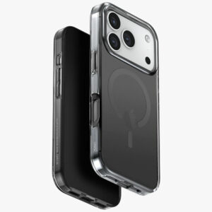 Uniq Clario MagClick dėklas iPhone 17 Pro – juodas