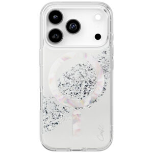 Uniq Coehl Crystelle MagSafe dėklas iPhone 17 Pro – sidabrinis