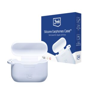 Silikoninis 3mk dėklas AirPods Pro 3 – baltas