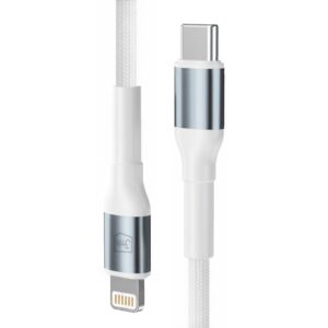 3mk Hyper Laidas N-SERIES USB-C / Lightning 1m 9V/2A 20W / baltas