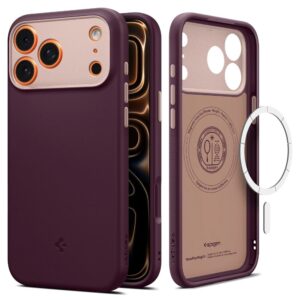 Spigen Nano Pop MagSafe dėklas iPhone 17 Pro – burgundinis