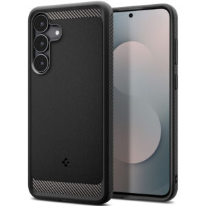 Spigen Rugged Armor dėklas Samsung Galaxy S25 FE – juodas