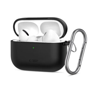 Tech-Protect silikoninis dėklas AirPods Pro 3 – juodas -- AirPods Pro 3