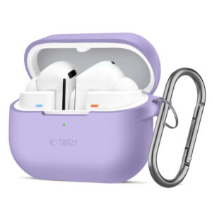 Tech-Protect silikoninis dėklas Galaxy Buds 3 – violetinis -- Samsung Galaxy Buds 3