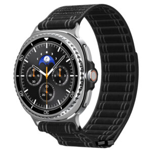 Spigen WBF0 dirželis, skirtas Samsung Galaxy Watch 40/44/46 mm – juodas