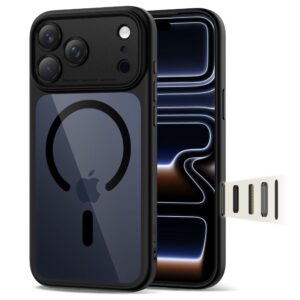 Tech-Protect Magpeak MagSafe dėklas iPhone 17 Pro Max – skaidrus juodas -- iPhone 17 Pro Max