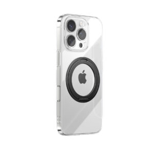 Joyroom MagSafe dėklas iPhone 16 Pro Max su žiedu – juodas