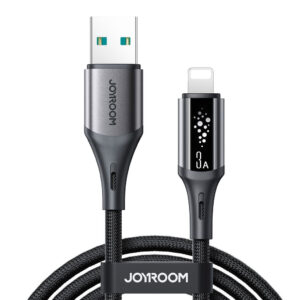 Joyroom S-A60 StarTalk 3A USB-A – žaibo kabelis 1,2 m – juodas