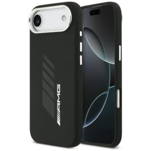 AMG silikoninis MagSafe dėklas iPhone Air – juodas