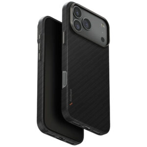 Uniq Keva EDGE MagClick dėklas iPhone 17 Pro Max – juodas