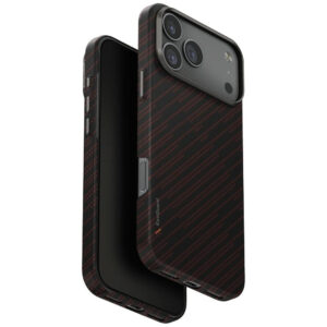 Uniq Keva EDGE MagClick magnetinis dėklas iPhone 17 Pro Max – oranžinis