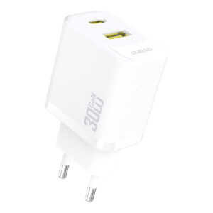 Dudao sieninis įkroviklis A27TEU PD 30W GaN USB-A USB-C - baltas