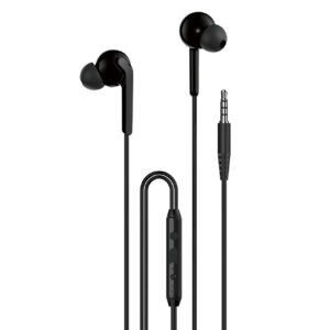 Dudao X3+ į ausis įdedamos ausinės, laidinės, 3,5 mm mini lizdas – juodos spalvos