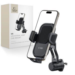 Tech-Protect V8 automobilinis laikiklis oro grotelėms - juodas -- Cell phone holders