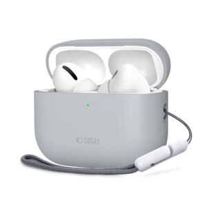 Tech-Protect silikoninis dėklas AirPods Pro 3 – pilkas -- AirPods Pro 3