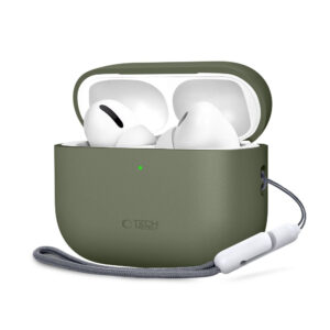 Tech-Protect silikoninis dėklas AirPods Pro 3 – žalias -- AirPods Pro 3