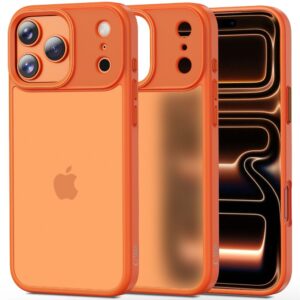Tech-Protect MagMat dėklas iPhone 17 Pro – oranžinis, matinis -- iPhone 17 Pro