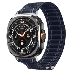 Spigen WBF0 dirželis, skirtas Samsung Galaxy Watch Ultra 47mm - tamsiai mėlynas